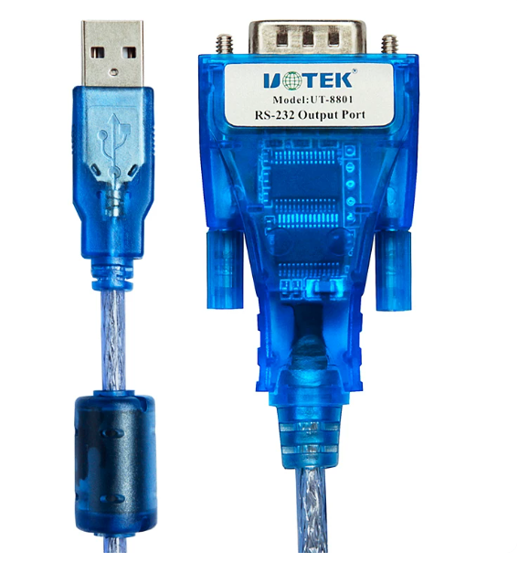 宇泰(utek) USB转RS232串口线 COM口转换线 支持考勤机收银机打印机UT-8801 1.5M