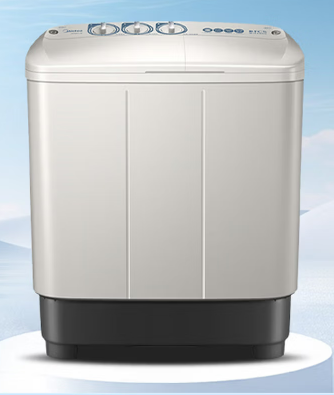 美的(Midea)半自动双桶洗衣机8公斤洗5.5kg脱水双缸波轮 半自动 双缸 8kg
